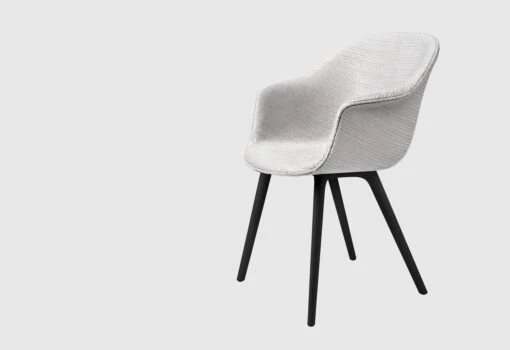 Gubi Bat Dining Chair, Black Plastic Base - Fully Upholstered, 2018
